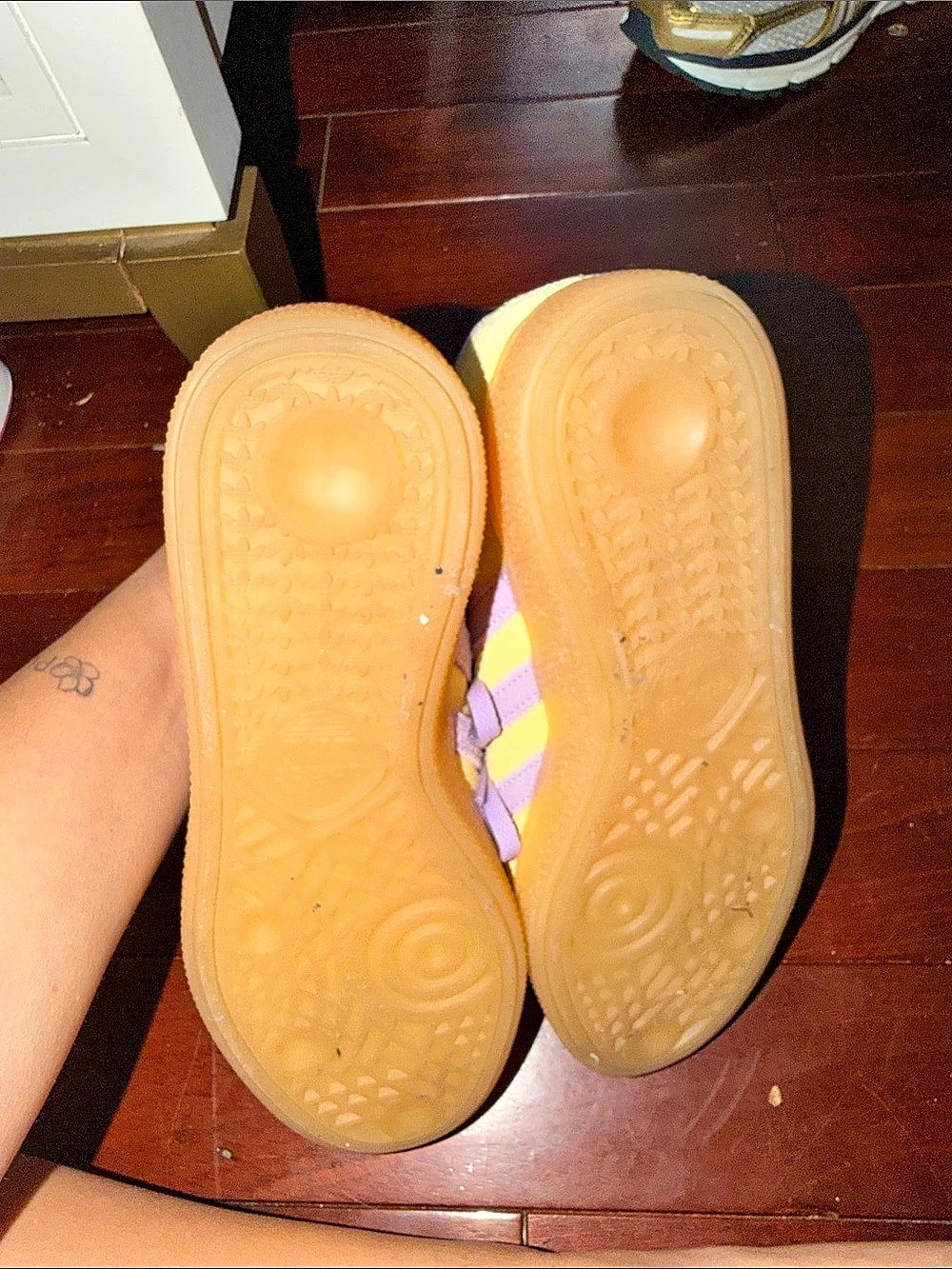 Adidas Handball Spezial Bliss Lilac Yellow Sneakers - Picture 6 of 7